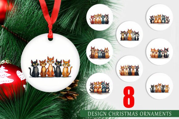 Bringing Feline Joy to Your Holiday Tree with Printable Cat Ornaments