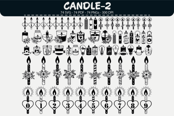 Candle Vector Clipart – 74 Designs: A Practical Guide for Crafters and Designers