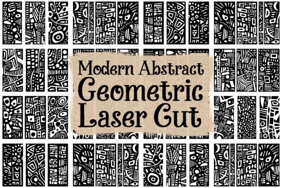 Contemporary Geometric Abstract Laser: Elevating Design with Precision and Style