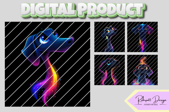Cosmic Dog Wallpaper for Creative Design