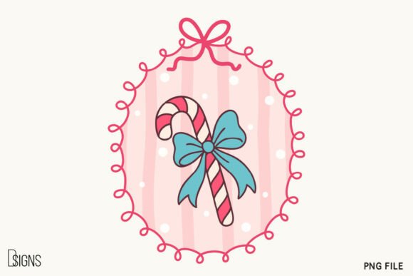 Cute Christmas Coquette Frame Candy Cane: Integrating Minimalist Holiday Assets into Creative Workflows