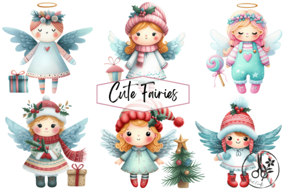 Cute Fairies Clip Art for Whimsical Crafts