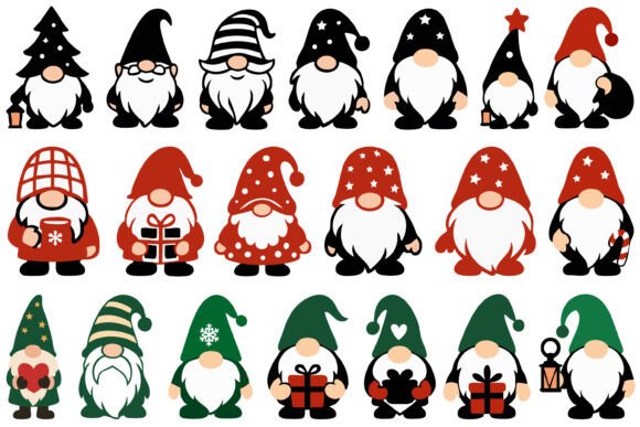 Cute Gnome SVG Vector Clipart Collection