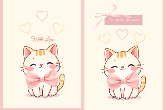 Cute Kitty Love Card Design Guide