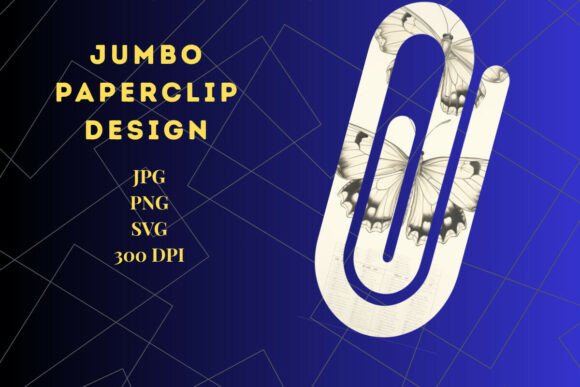 Elevating Stationery Design with Vintage Butterfly Paperclip Aesthetics