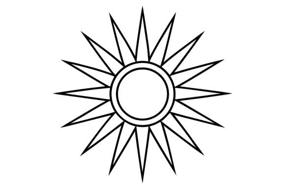Evaluating the Abstract Sunburst Circle Minimal Line Silhouette for Modern Design