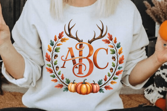 Pumpkin Monogram PNG Design Guide