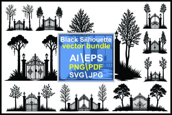 Strategic Design Assets: Leveraging the Gate Silhouette Vector Bundle for Brand Authority