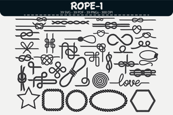 Unlocking Creative Potential with the Rope Knots Vector Set – 39 Designs
