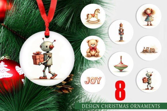 Vintage Christmas Toy Ornament: A Guide to Nostalgic Digital Designs for Holiday Decor